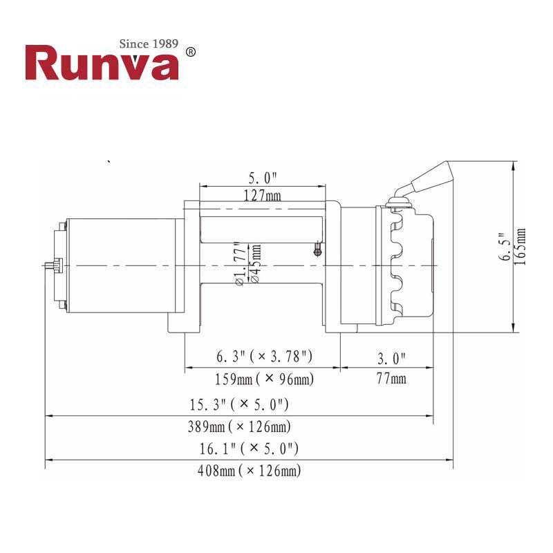VERRICELLO ELETTRICO RUNVA 5500 lb - 2495 kg - 12V