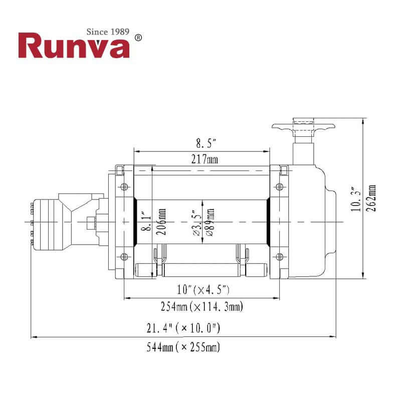 VERRICELLO IDRAULICO RUNVA 15000 lb - 6810 kg