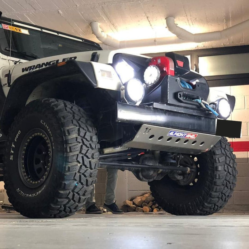 JEEP WRANGLER TJ 1997-2006 (all engines) 317-Piastra paramotore anteriore (tutti i paraurti)