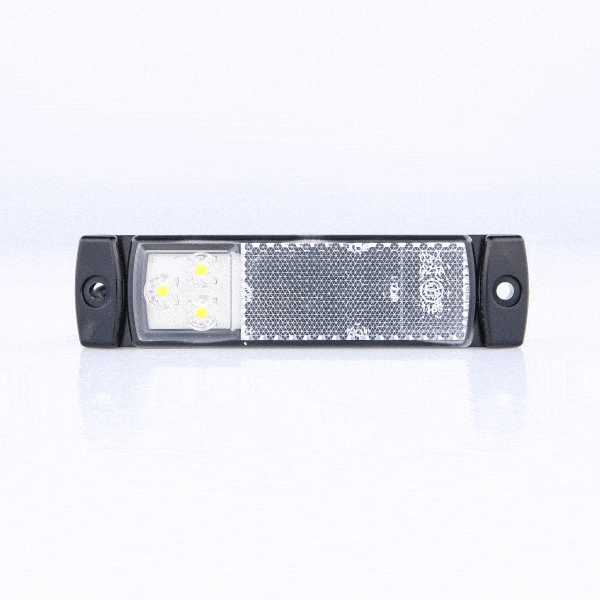 Tralert LED Autolamps - Fanale di segnalazione a LED bianca | 12-24v | 50cm. di cavo
