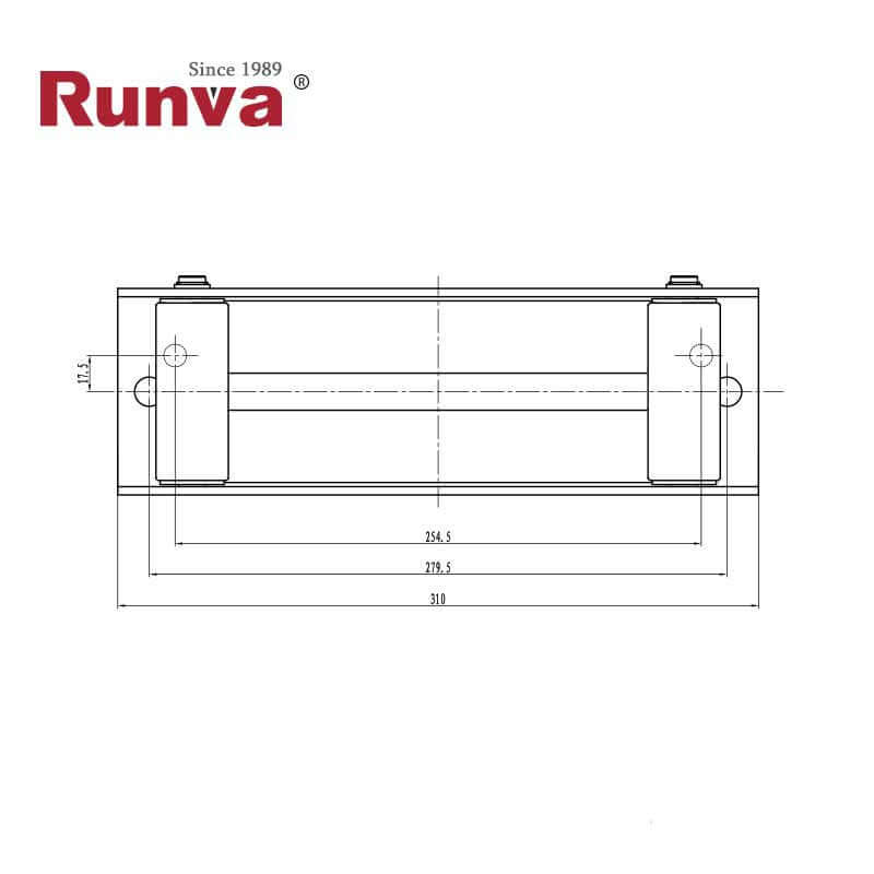 GUIDA A RULLI IN ACCIAIO INOSSIDABILE PER 8000 a 12000lbs