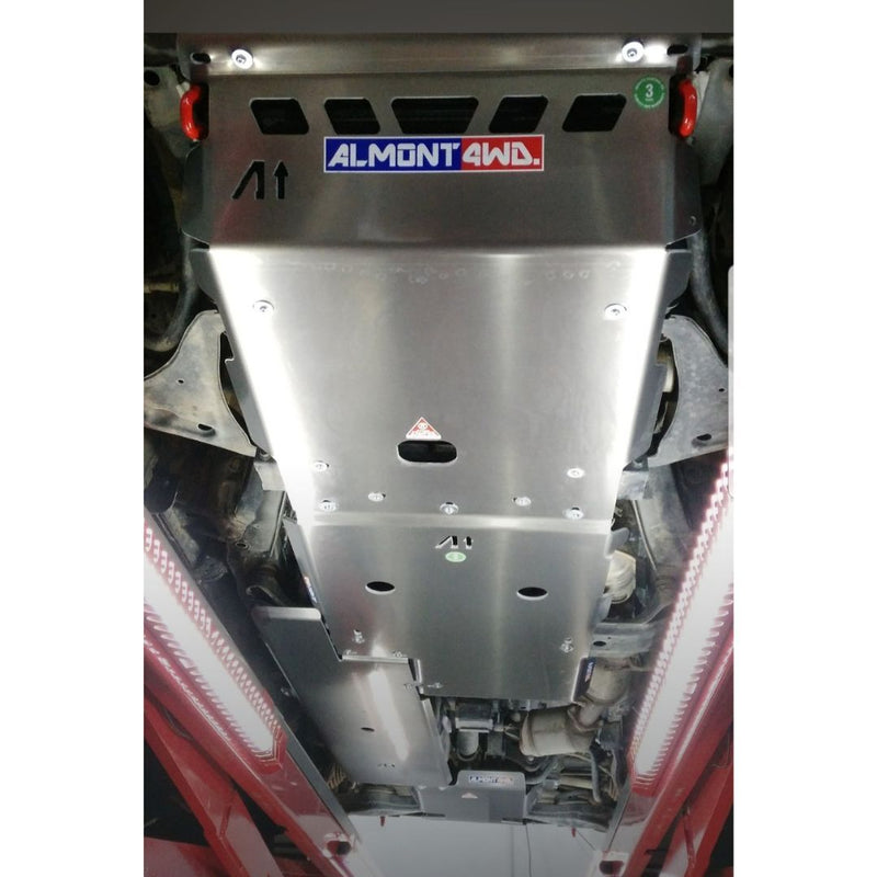 MITSUBISHI PAJERO V80-V87 2007-15 214-Piastra paramotore anteriore per radiatore/motore/sterzo