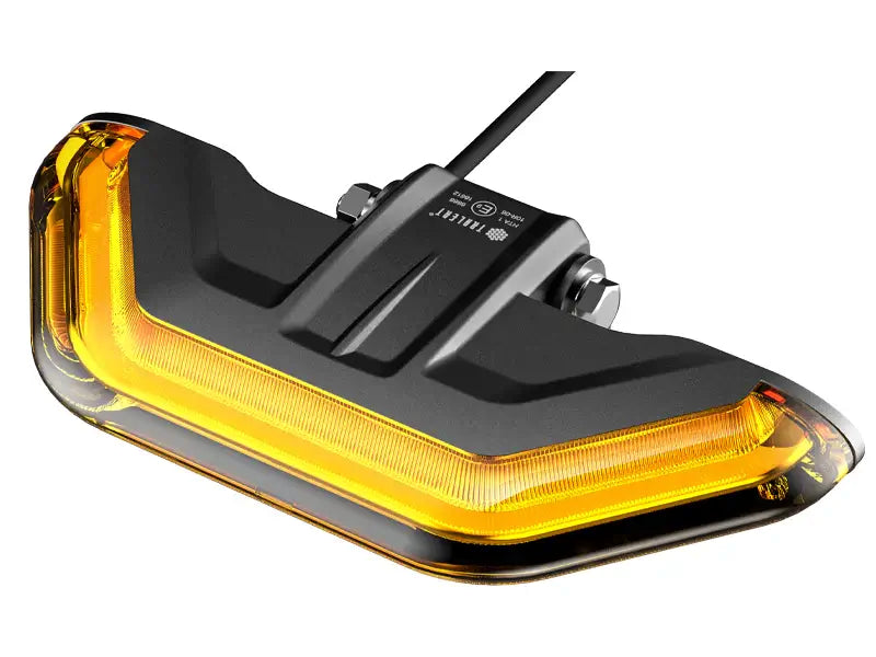 R65 -TRALERT - Torcia angolare LED R65 ambra 12/24v 2m di cavo