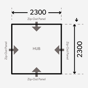 Dometic HUB-Riparo gonfiabile 