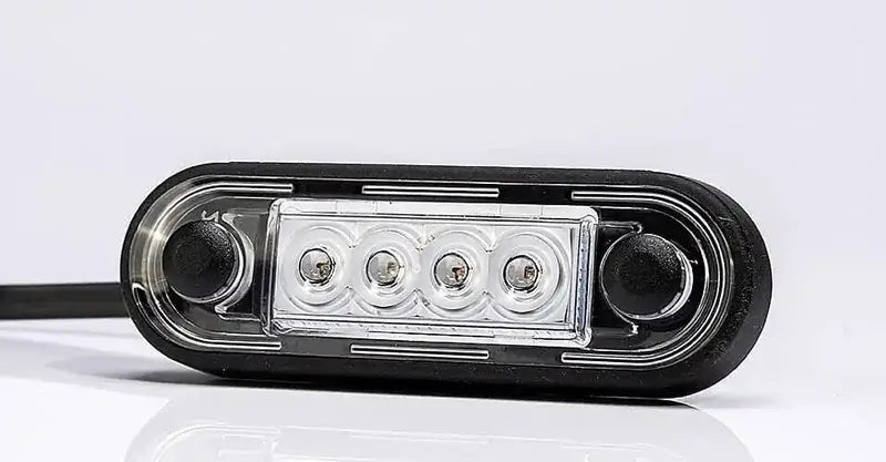 Tralert Fristom - fanale di segnalazione a LED bianca | 12-24v | 15 cm. di cavo