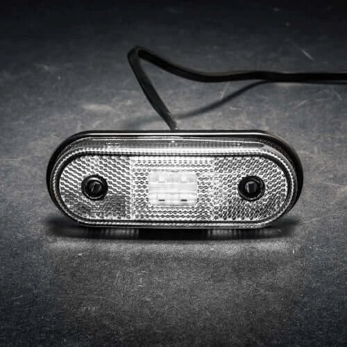 Tralert Fristom - Fanale di segnalazione a LED bianca | 12-24v | 50 cm. di cavo