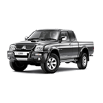 MITSUBISHI L200 2.5 TDI 1996-2006 235-Piastra paramotore anteriore per paraurti originale