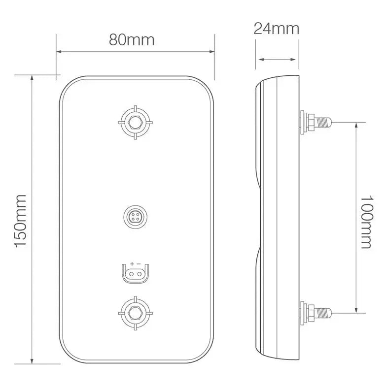 Tralert LED Autolamps-Luce posteriore per auto e rimorchi