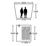 Dometic Veranda gonfiabile indipendente per parte posteriore