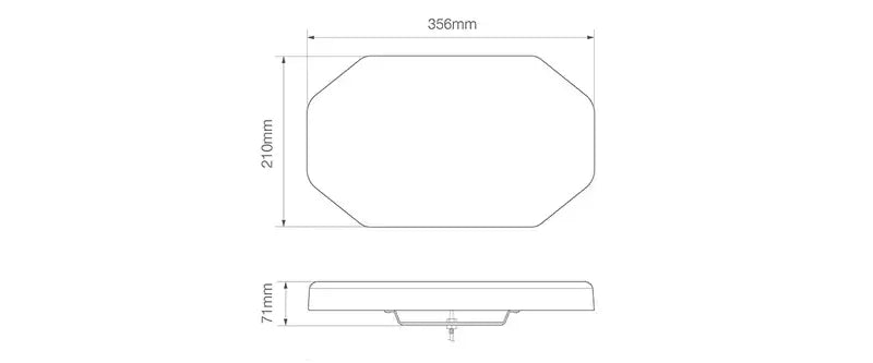 ElectraQuip - Fascio luminoso a LED | R65 | 356mm | 12-24v