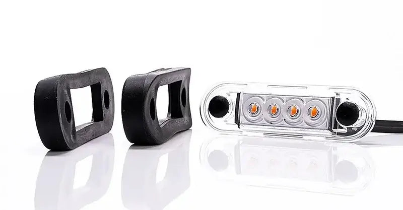 Tralert Fristom - fanale di segnalazione a LED Ambra | 12-24v | 50 cm. di cavo