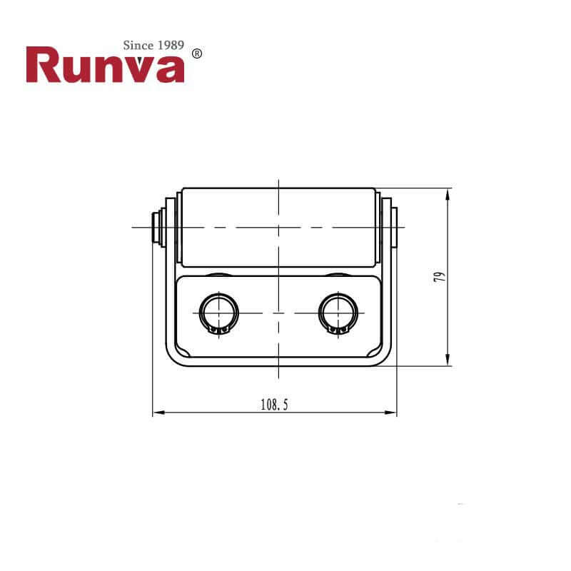 GUIDA A RULLI IN ACCIAIO INOSSIDABILE PER 5000lbs