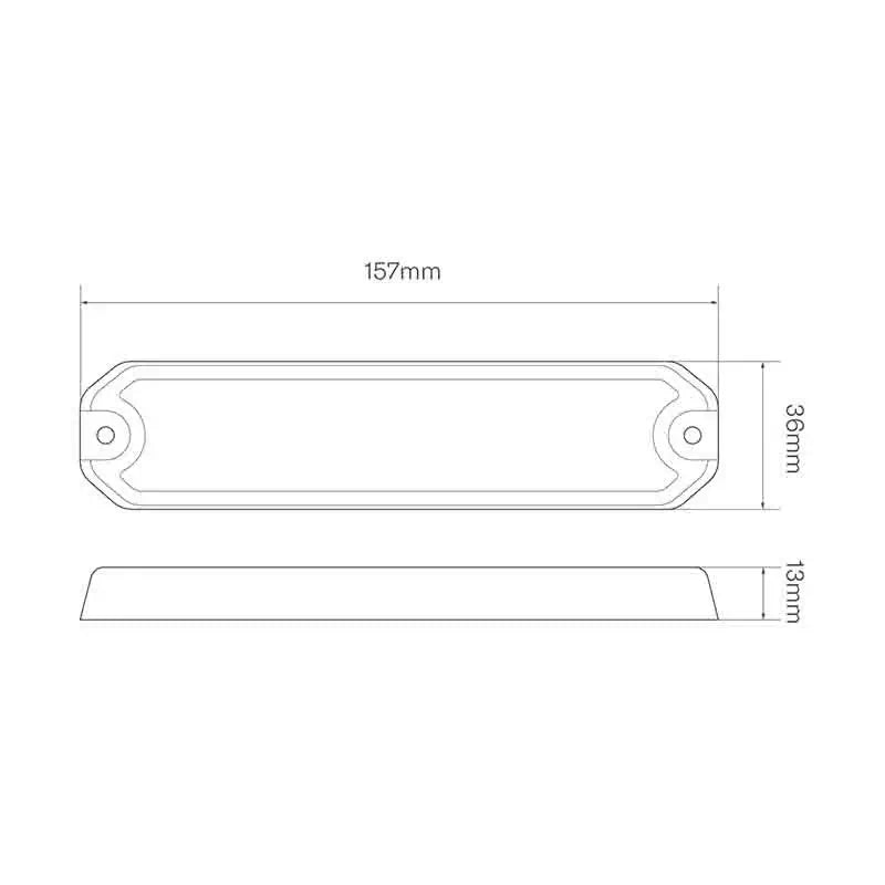 ElectraQuip - LED R65 strobo per impieghi gravosi a 6 LED ambra | 12-24v