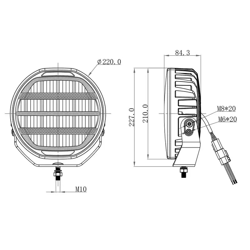 OZZ - OZZ XR2 Faretto LED 9" | 88101
