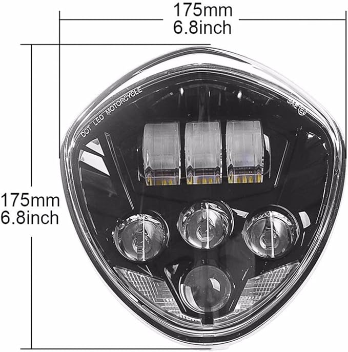 FARO LED PER MOTOCICLETTA VICTORY -CROSS COUNTRY/VEGAS
