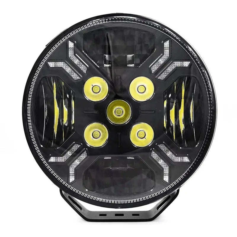 TRALERT - LED Ypsilon 9LED ambra/bianco con flash 7800lm / 3m di cavo