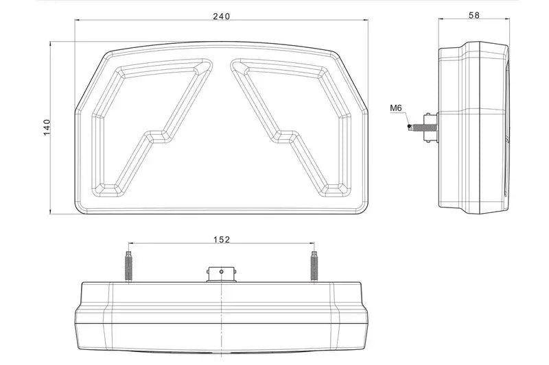 Tralert  Fristom - fanale posteriore a LED Canbusproof 12v / 1m di cavo