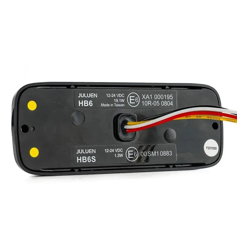 R65 -TRALERT - LED R65 flash + anello Halo, ambra/rosso 12-24v