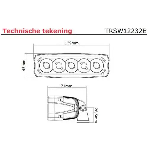 TRALERT -  fanale da lavoro a LED | 1500 lumen