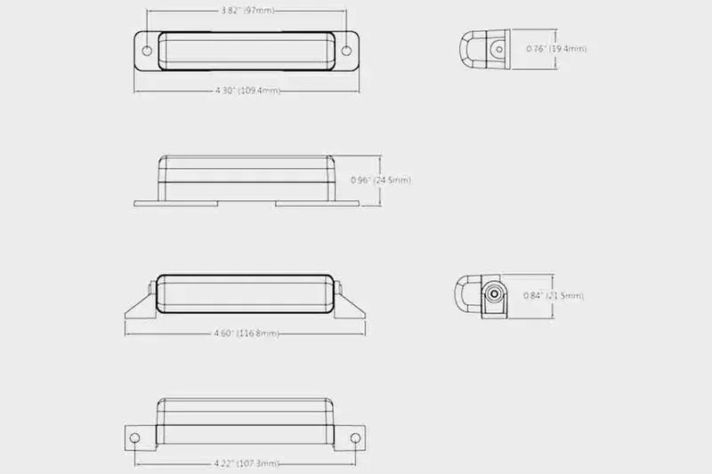 R65 -TRALERT - Torcia LED slimline | R65 | 12-24v