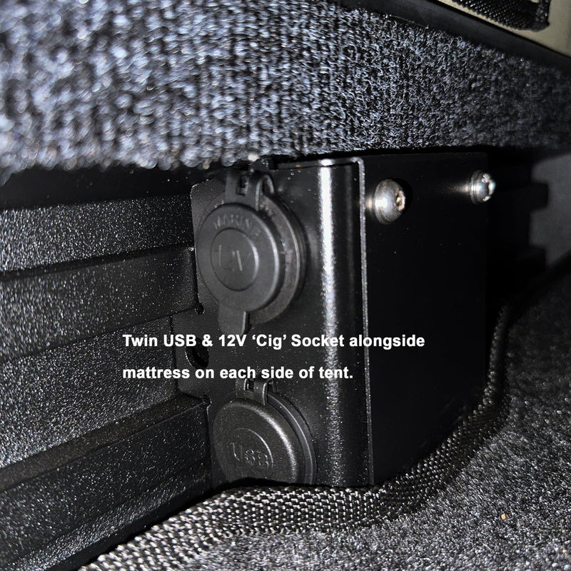 The Bush Company Tenda da tetto Ax27 Clampshell Rooftop tent