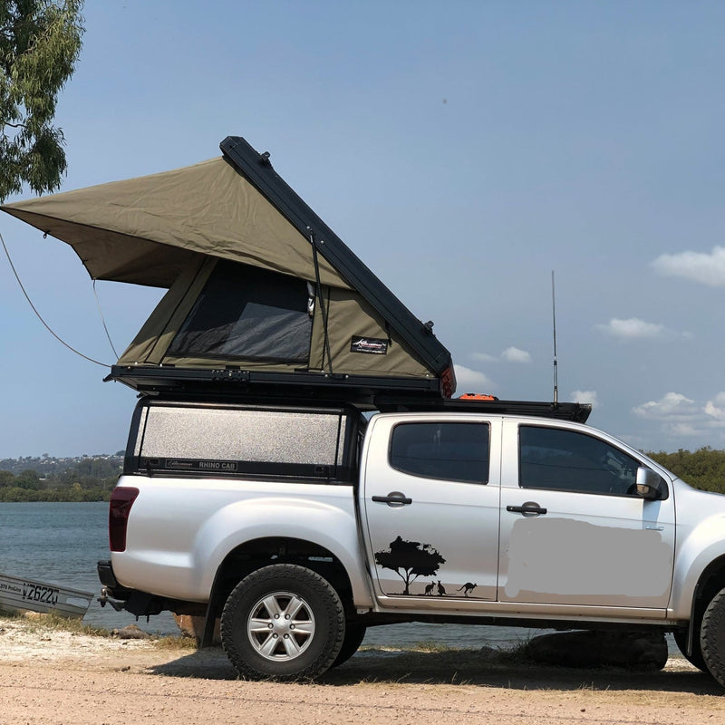 The Bush Company Tenda da tetto Ax27 Clampshell Rooftop tent