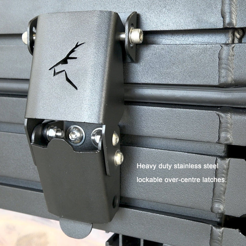 The Bush Company Tenda da tetto Ax27 Clampshell Rooftop tent