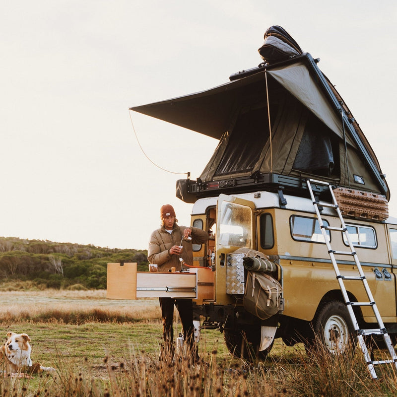 The Bush Company Tenda da tetto Ax27 Clampshell Rooftop tent