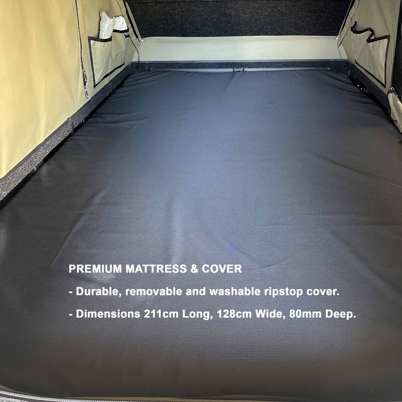 The Bush Company Tenda da tetto Ax27 Clampshell Rooftop tent