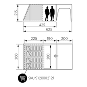 Dometic Santorini FTK 4X8 TC - Tenda gonfiabile
