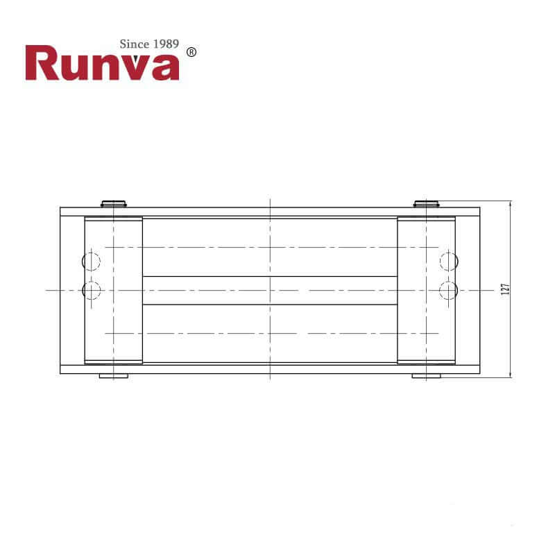 GUIDA A RULLI IN ACCIAIO INOSSIDABILE PER 15000-17500 libbre