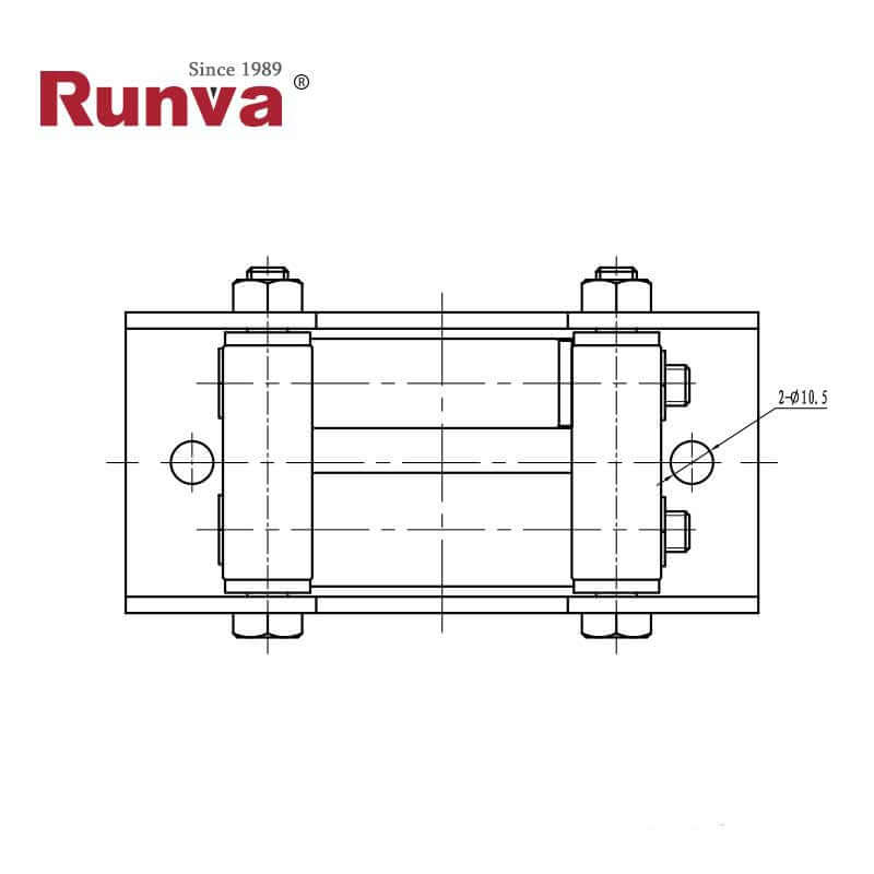 GUIDA A RULLI IN ACCIAIO INOSSIDABILE PER 2000 a 3500lbs
