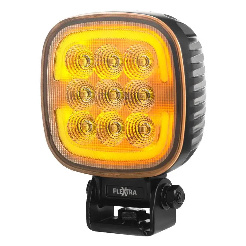 TRALERT - fanale da lavoro quadrupla a LED con fanale di posizione 9-36v