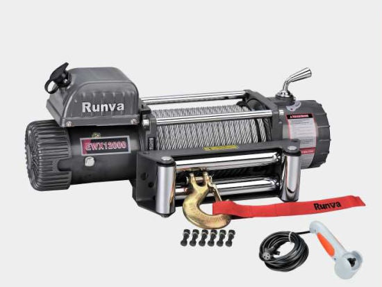 RUNVA VERRICELLO ELETTRICO 12000 lb - 5443 kg - 24V CON COMANDO CS