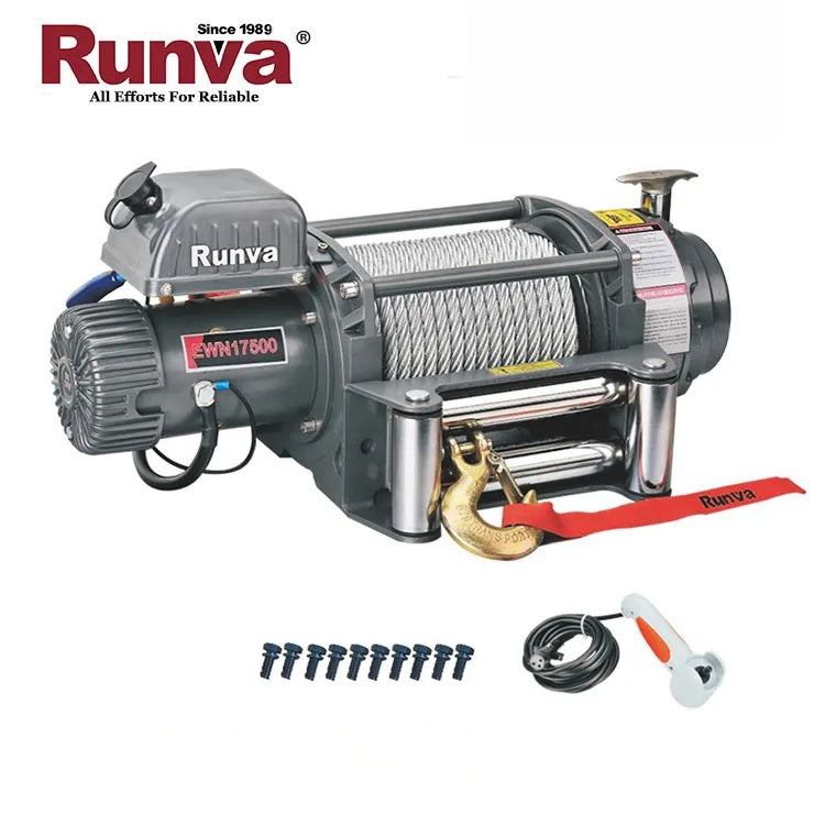 VERRICELLO ELETTRICO RUNVA 17500 lb - 7938 kg - 12V CON COMANDO