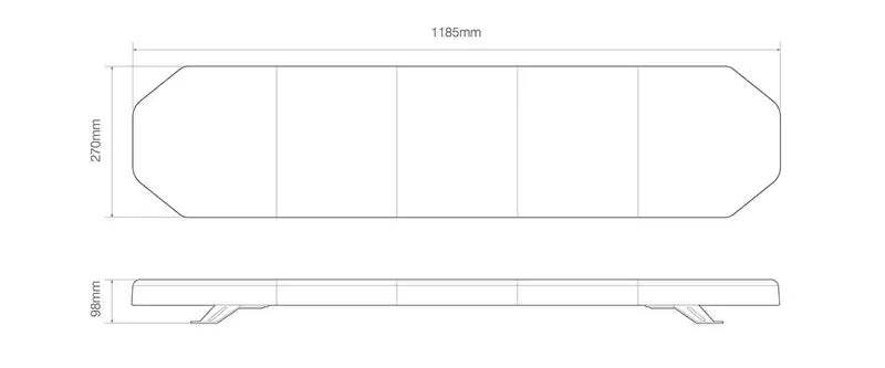 ElectraQuip - Barra faro LED | R65| 1185 mm | 12-24v