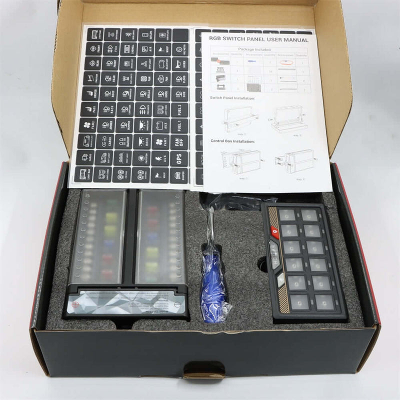 Pulsantiera Elettronica auto e barche 12 Posizioni