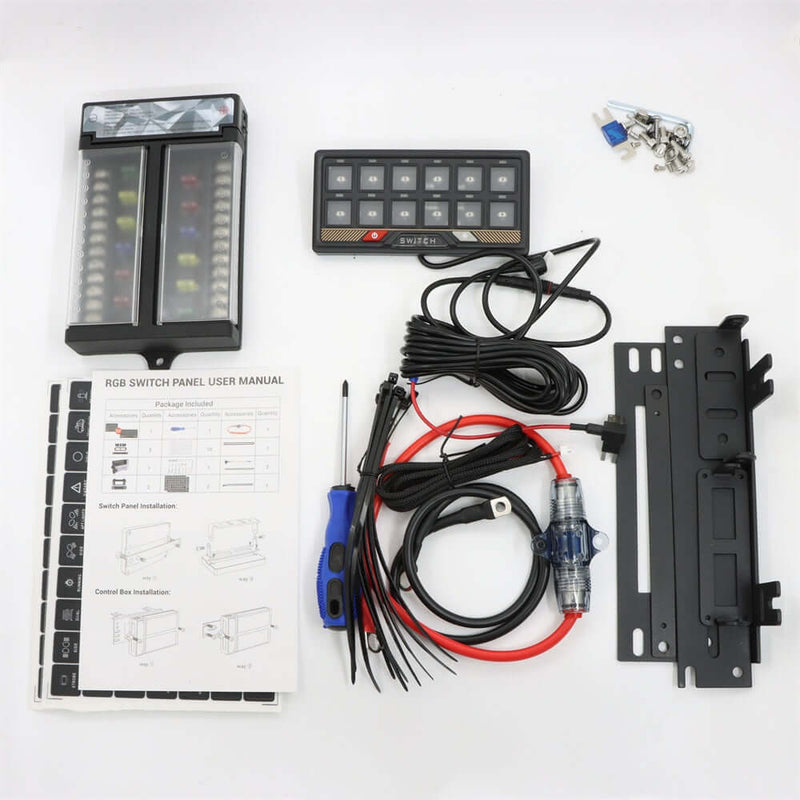 Pulsantiera Elettronica auto e barche 12 Posizioni