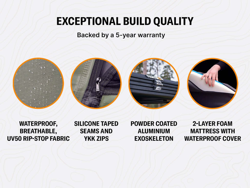 TentBox Cargo 2.0 Tenda da tetto - Forest  Copertura rigida