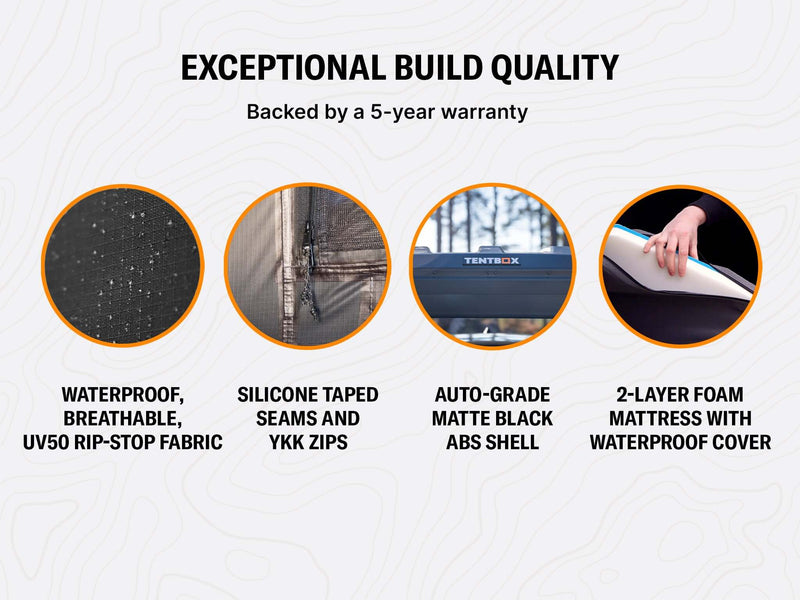 TentBox Classic2.0 Tenda da tetto - Sunset Copertura rigida