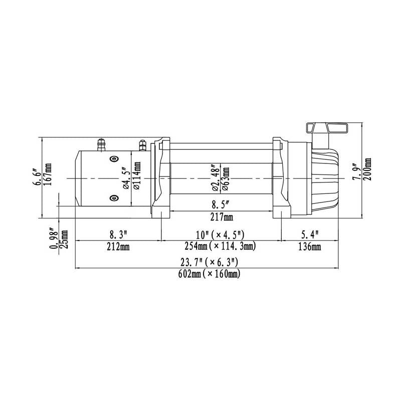 VERRICELLO ELETTRICO RUNVA  12500 lb - 5669 kg - 12V MCS IP67