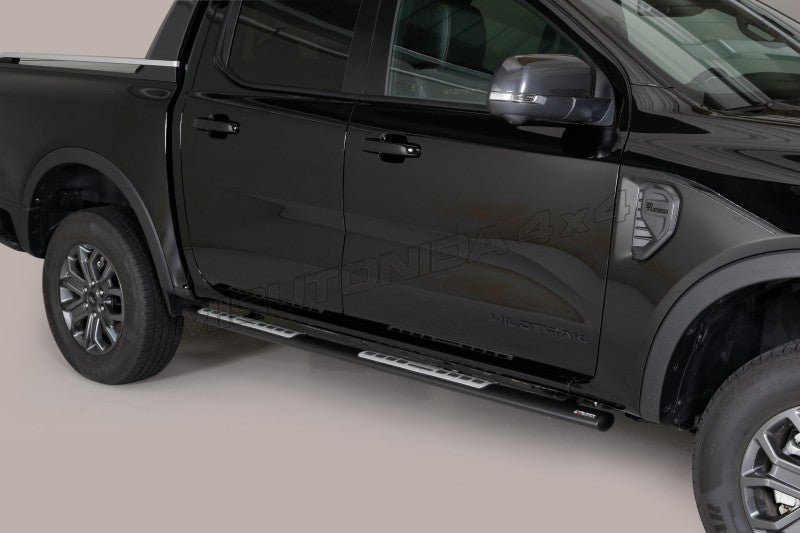 Pedane laterali Ford Ranger Double Cab dal 2023 Misutonida DSP/295/PL versione nera