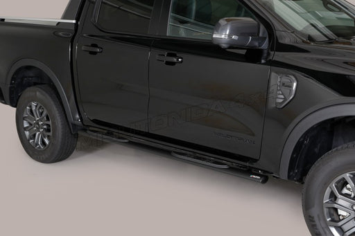 Pedane laterali Ford Ranger Double Cab dal 2023 Misutonida GPO/295/PL versione nera