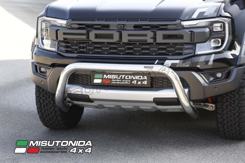 Bull bar Ford Ranger Raptor dal 2023 Misutonida EC/SB/510/IX inox lucido