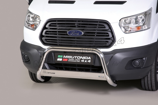 Bull bar Ford Transit 2014–2024 Misutonida EC/MED/368/IX inox lucido