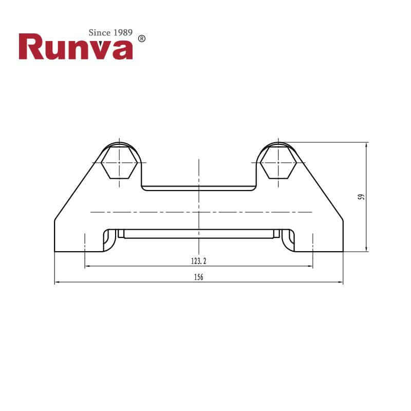 GUIDA A RULLI IN ACCIAIO INOSSIDABILE PER 2000 a 3500lbs