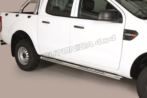Pedane laterali Ford Ranger Double Cab 2019–2022 Misutonida DSP/295/IX inox lucido