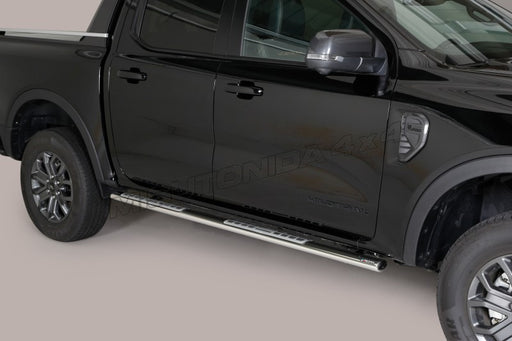 Pedane laterali Ford Ranger Double Cab dal 2023 Misutonida DSP/295/IX inox lucido