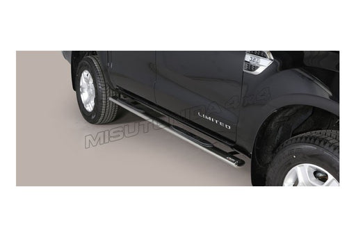 Pedane laterali Ford Ranger Double Cab 2016–2018 Misutonida GPO/295/IX inox lucido