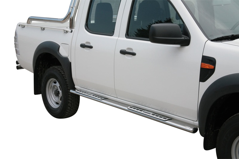 Pedane laterali Ford Ranger Double Cab 2009–2011 Misutonida DSP/250/IX inox lucido